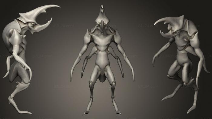 Figurines heroes, monsters and demons (Rhinoceros Beetle, STKM_1106) 3D models for cnc